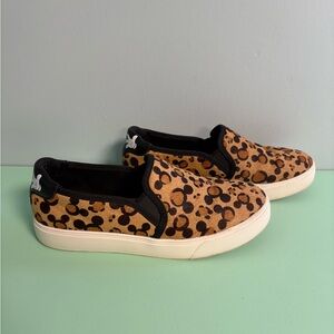 Disney Aldo True Original Mickey Sneakers Shoes, Woman Size 7, Slip On Sneakers